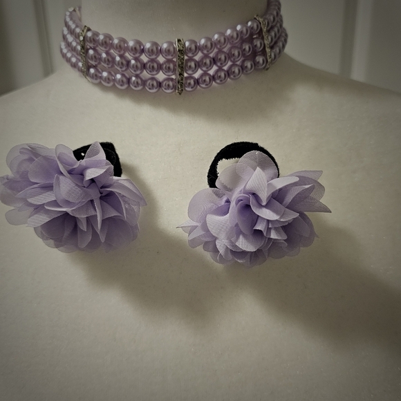 Lavender and silver dog tutu - Picture 6 of 8